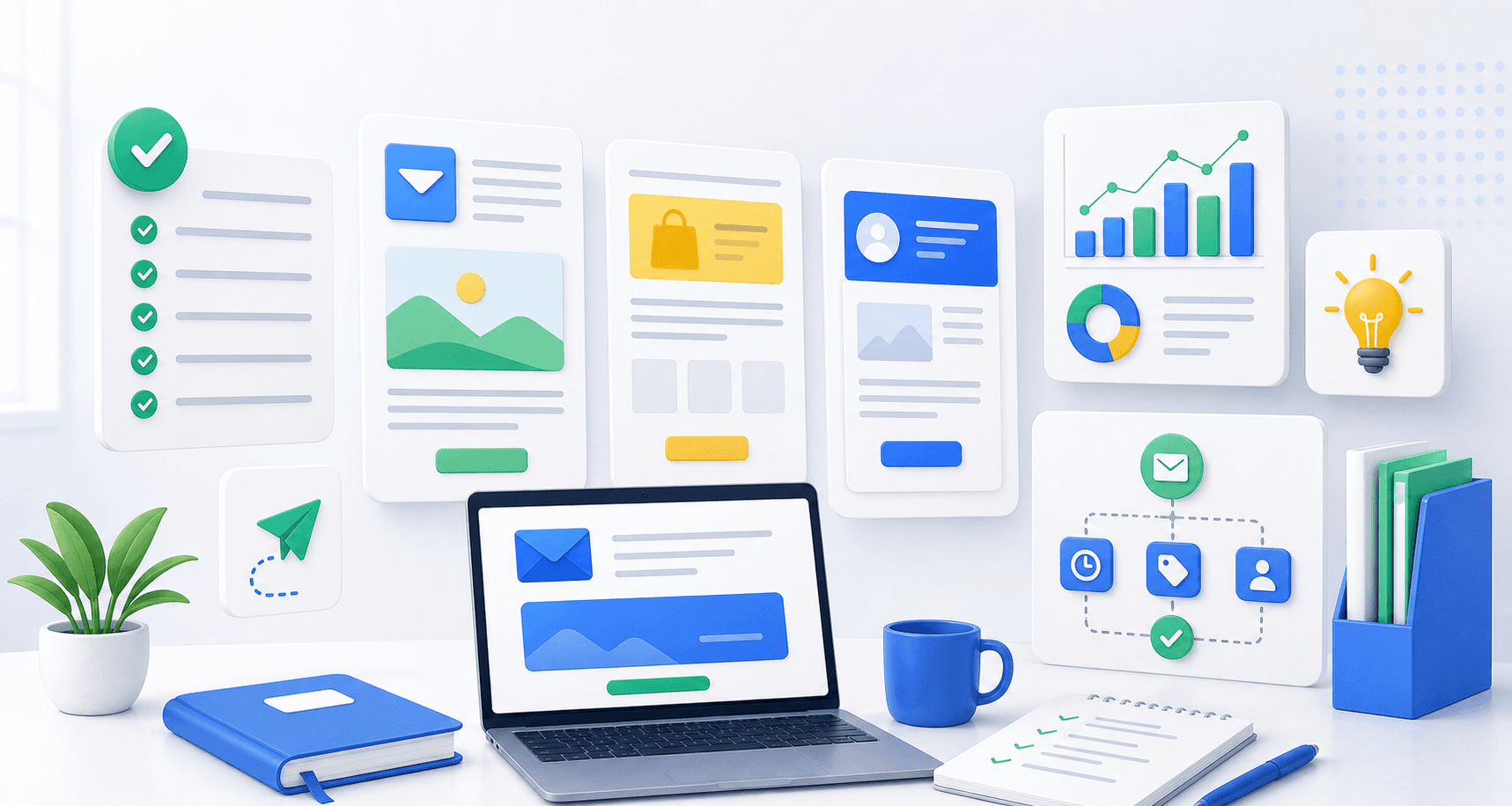 Email marketing resources checklist, templates, analytics guide, and automation ideas